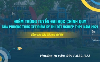 Điểm chuẩn trúng tuyển dành cho thí sinh xét điểm thi tốt nghiệp THPT